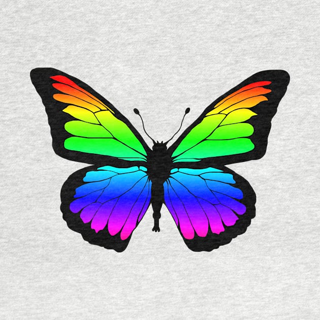 Rainbow Butterfly by Art by Deborah Camp